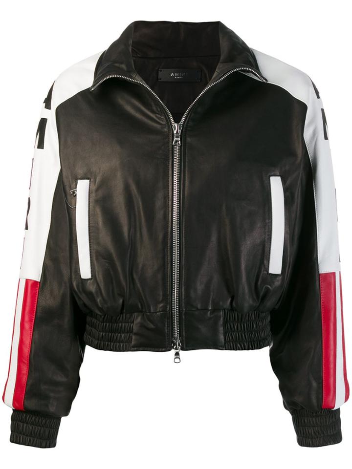 Amiri American Flag Print Jacket - Black