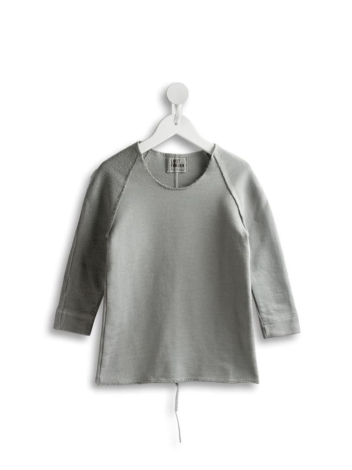 Lost And Found Kids - Raw Seam Sweatshirt - Kids - Cotton - 4 Yrs, Toddler Girl's, Grey