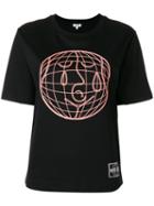 Kenzo - World Embroidered Top - Women - Cotton/polyester - M, Black, Cotton/polyester