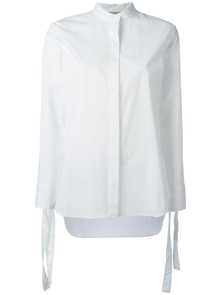 Erika Cavallini Plain Shirt, Women's, Size: 46, White, Cotton/spandex/elastane