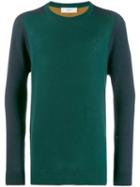 Pringle Of Scotland Colour-block Knit Sweater - Green
