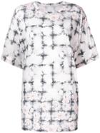 Mm6 Maison Margiela Printed Oversized T-shirt - Pink & Purple