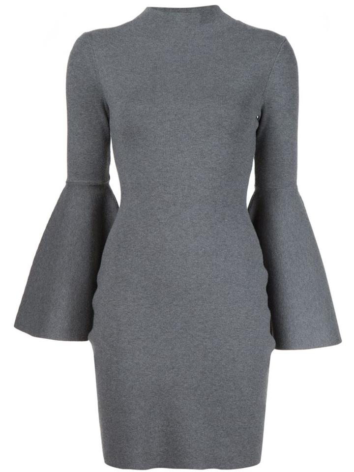 Milly Bell Sleeves Fitted Dress