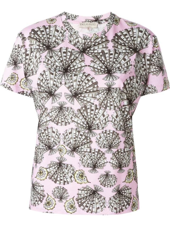 Emilio Pucci Shell Print T-shirt