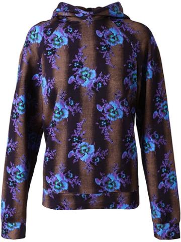 Christopher Kane Floral Printed Cotton Sweatshirt