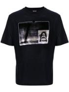 Giorgio Armani Contrast Print T-shirt - Blue