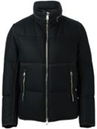 Moncler 'eloy' Padded Jacket, Men's, Size: 3, Black, Wool/polyamide/feather Down