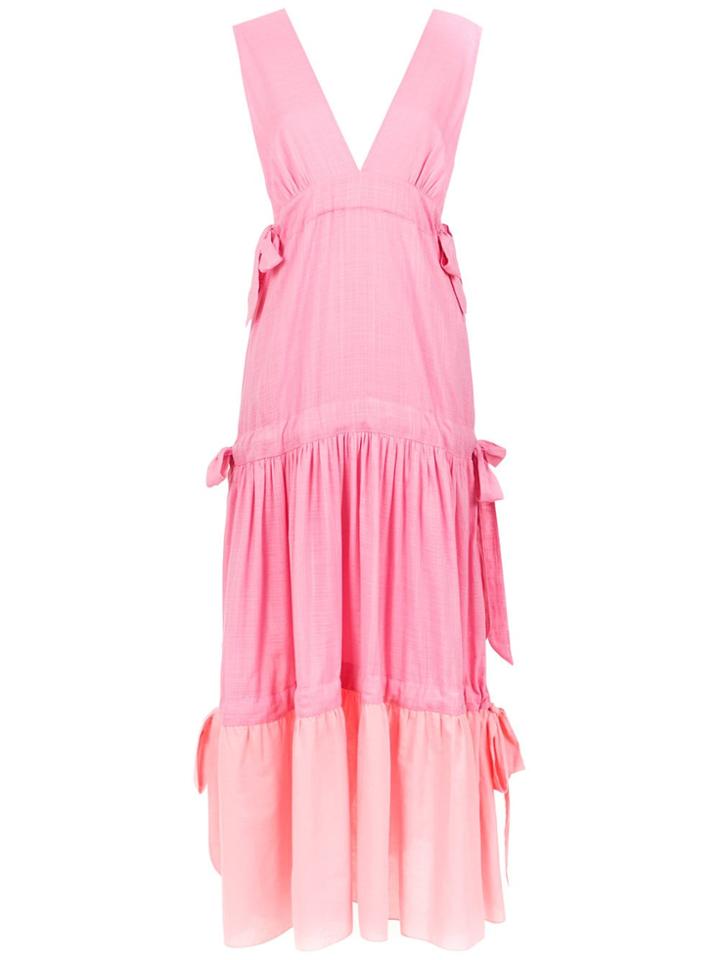 Clube Bossa Panelled Bougen Dress - Pink & Purple