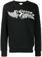Alexander Mcqueen Logo Embroidered Sweatshirt - 0901 Black