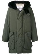 Oamc Hooded Mid-length Coat - Green