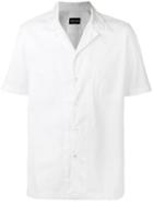 Giorgio Armani Shortsleeved Shirt, Men's, Size: 41, White, Cotton