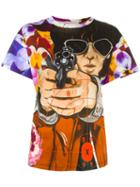 Christopher Kane Illustration Print T-shirt, Women's, Size: Xs, Cotton