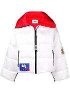 Msgm Zipped Puffer Jacket - White