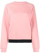 Ea7 Emporio Armani Two-tone Relaxed-fit Sweatshirt - Pink