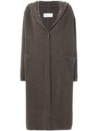 Gentry Portofino Hooded Cardi-coat - Brown