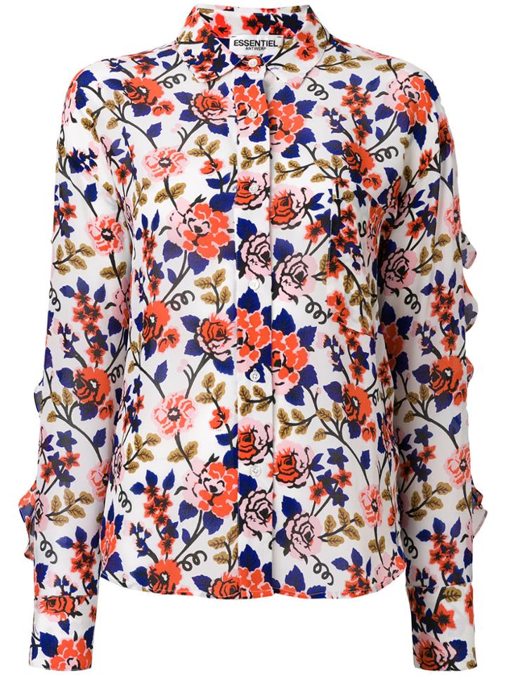 Essentiel Antwerp Floral Print Shirt - White