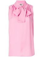 Fausto Puglisi Bow Tie Blouse - Pink & Purple