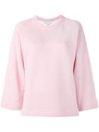 Ymc Wide Sleeve Sweatshirt, Women's, Size: Medium, Pink/purple, Cotton/polyester/viscose