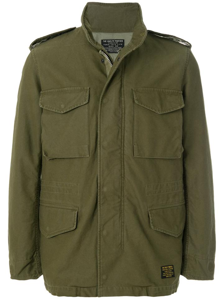 Wacko Maria Cargo Pocket Military Jacket - Green