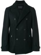 Pal Zileri Long Sleeved Buttoned Coat - Black