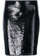 Dvf Diane Von Furstenberg Sequinned Mini Skirt - Black