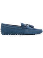 Tod's Gomminp Driving Shoes - Blue