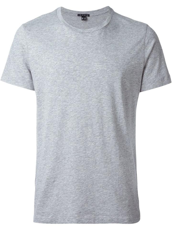 Theory Round Neck T-shirt - Grey