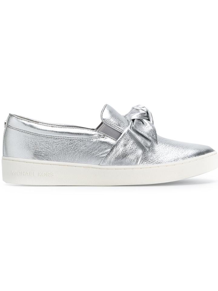 Michael Michael Kors Lace Detail Sneakers - Metallic