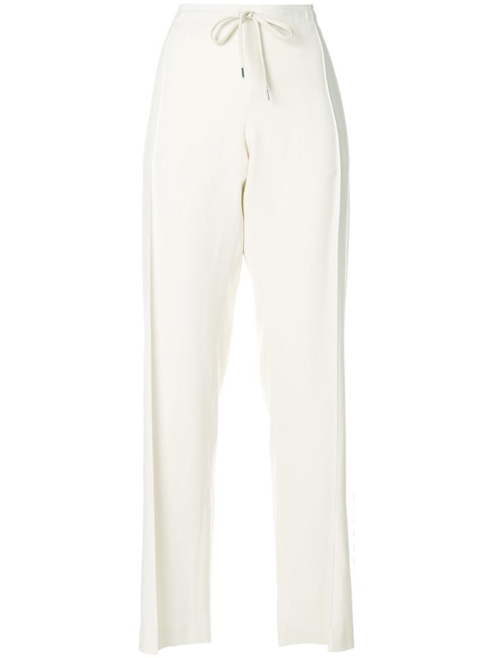 Ermanno Scervino Long Wide Leg Trousers - Nude & Neutrals