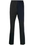 Stella Mccartney Elasticated-waistband Two-tone Trousers - Blue