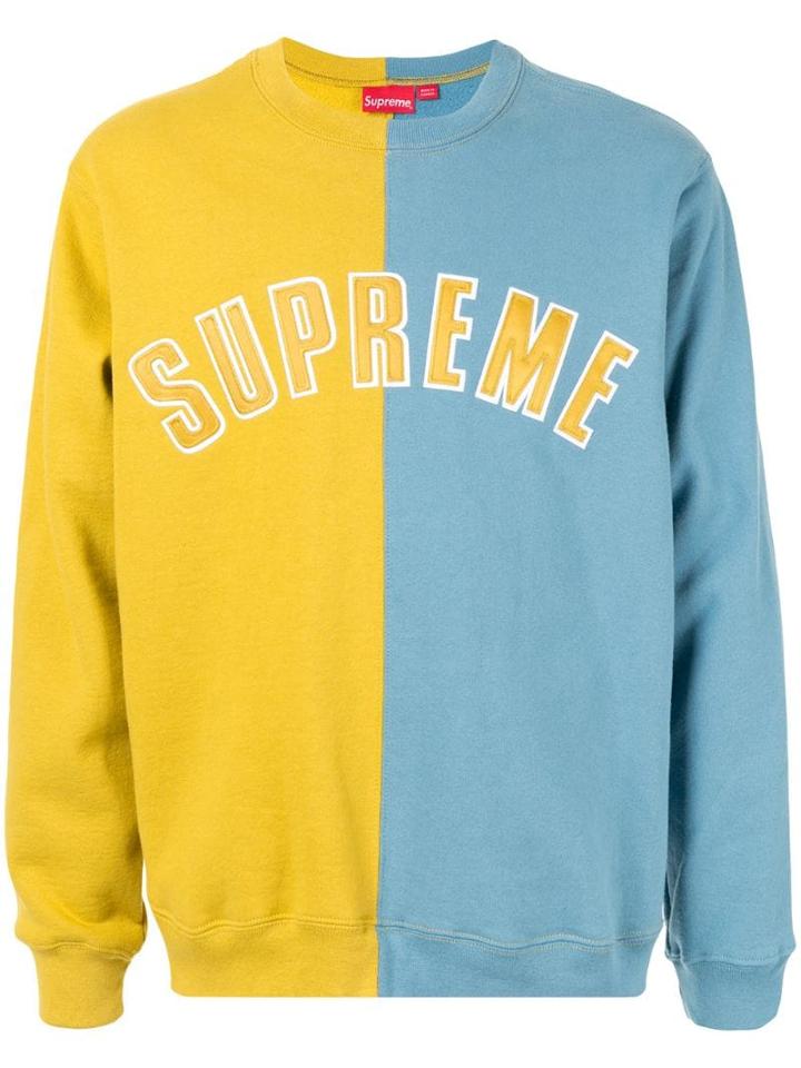 Supreme Split Sweatshirt - Yellow
