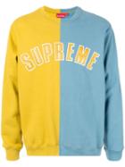 Supreme Split Sweatshirt - Yellow