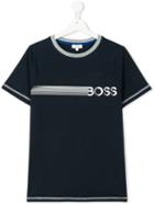 Boss Kids - Logo Print T-shirt - Kids - Cotton - 14 Yrs, Blue