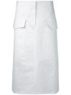 Patch Pocket Skirt - Women - Cotton - 1, White, Cotton, Studio Nicholson