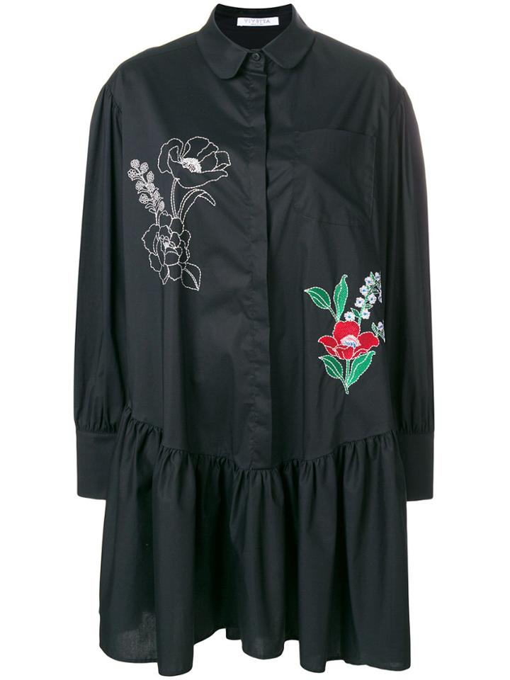Vivetta Embroidered Shift Dress - Blue