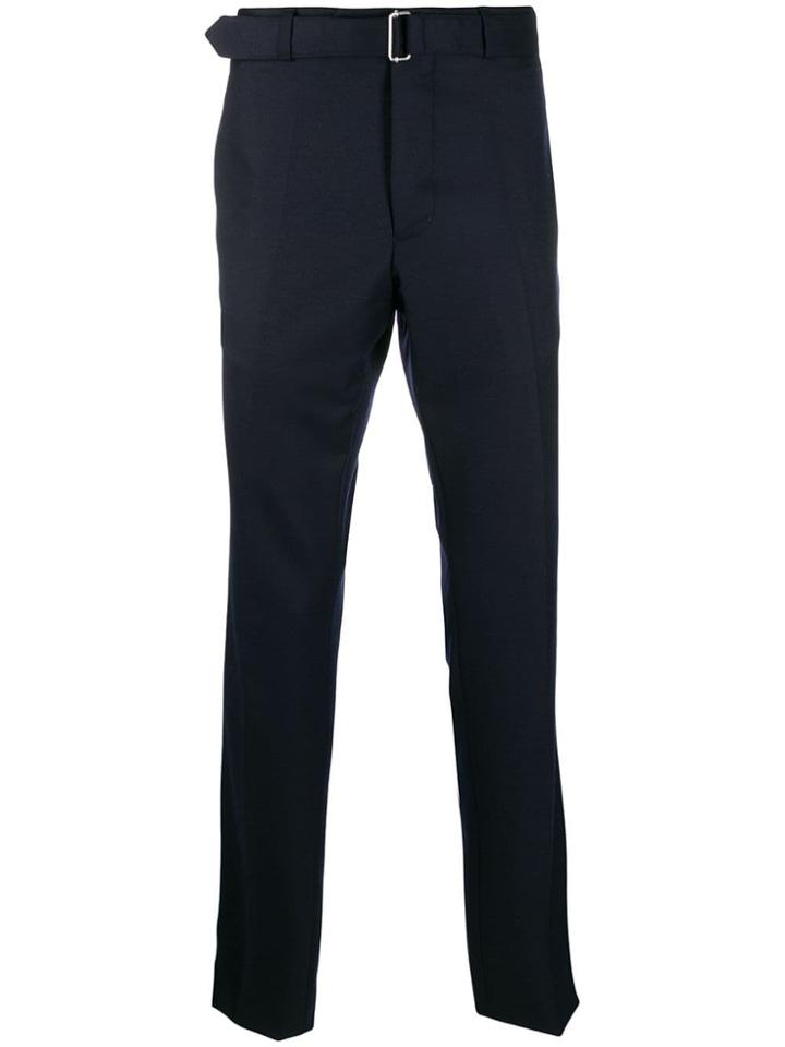 Officine Generale Paul Straight Leg Trousers - Blue