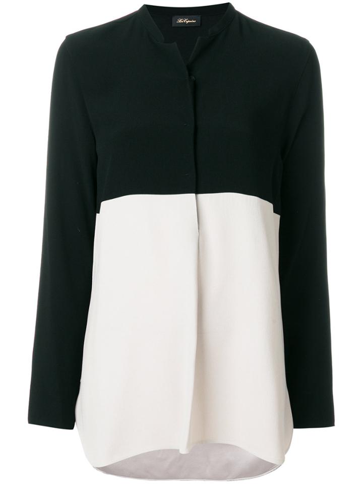 Les Copains Colour Block Shirt - Black