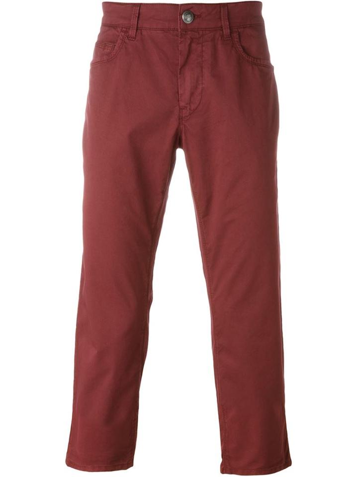 Fay Straight Leg Jeans, Men's, Size: 40, Pink/purple, Cotton/spandex/elastane