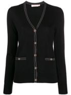 Tory Burch Long Sleeve Cardigan - Black