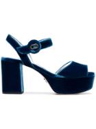 Prada 85 Platform Sandals - Blue