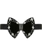 Jupe By Jackie Embroidered Bow Tie - Black