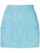 Marine Serre Moire Skirt - Blue