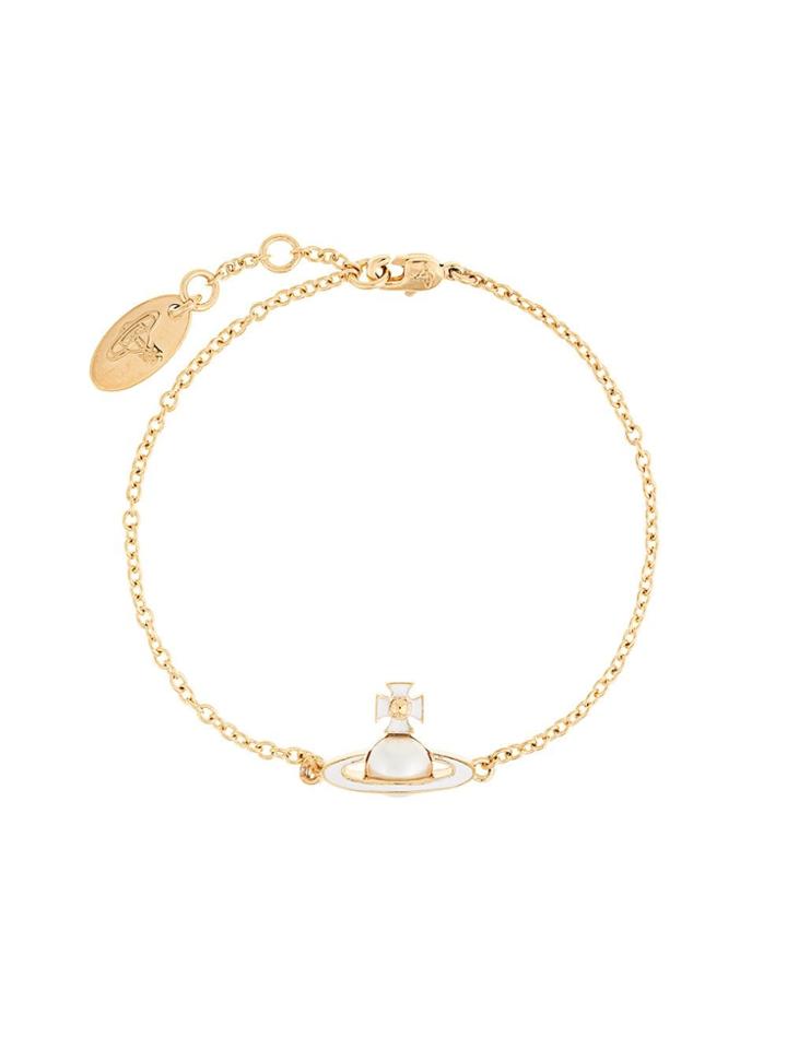Vivienne Westwood Iris Bas Relief Bracelet - White