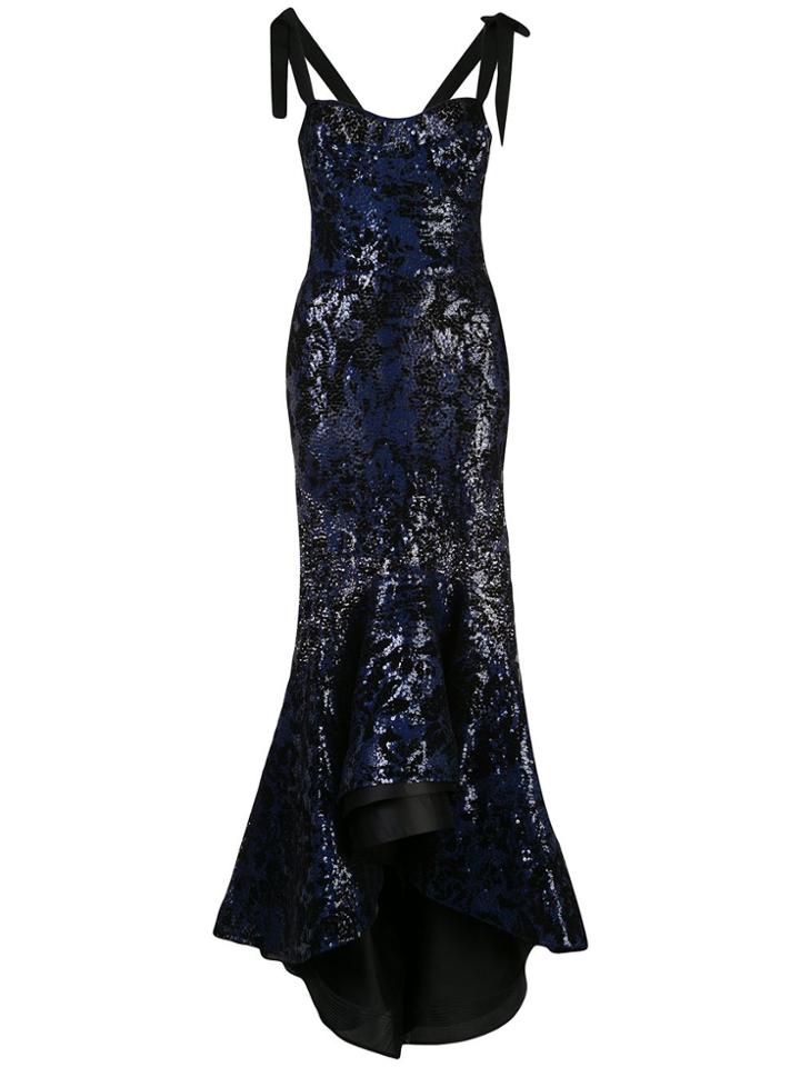 Silvia Tcherassi Dore Fishtail Hem Dress - Blue