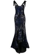 Silvia Tcherassi Dore Fishtail Hem Dress - Blue