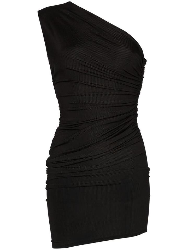 Alexandre Vauthier One Shoulder Mini Dress - Black