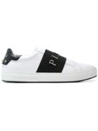 Philipp Plein Front Logo Low Top Sneakers - White