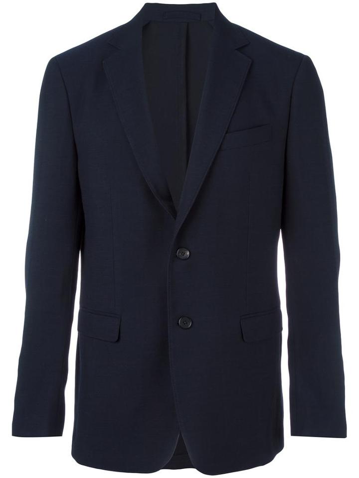 Salvatore Ferragamo Virgin Wool Blazer, Men's, Size: 56, Blue, Wool