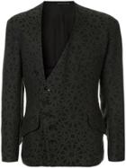 Yohji Yamamoto Pre-owned Raw Silk Bomber Jacket - Grey