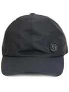 Giorgio Armani Hard Visor Logo Cap, Men's, Size: 58, Blue, Polyester/cotton